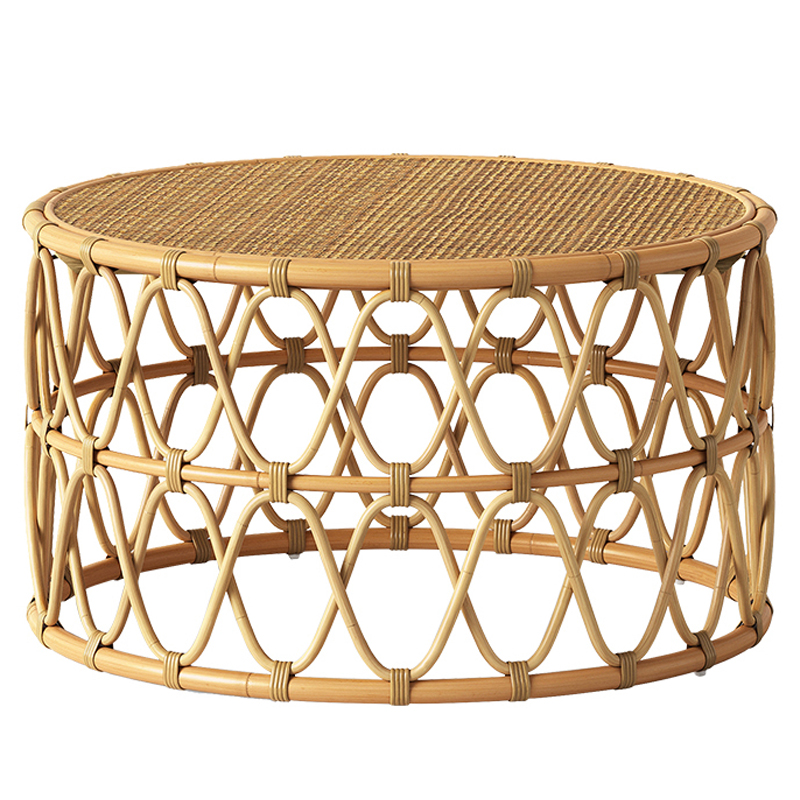 Кофейный стол Lotta Wicker Coffee Table Древесина в Краснодаре | Loft Concept 