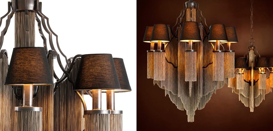 Люстра Eichholtz Chandelier Fringe L - Loft-Concept в Краснодаре
