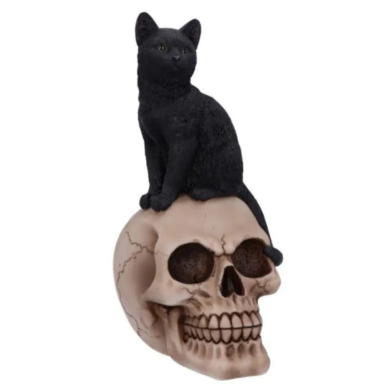 Статуэтка Skull Black Cat Черный в Краснодаре | Loft Concept 