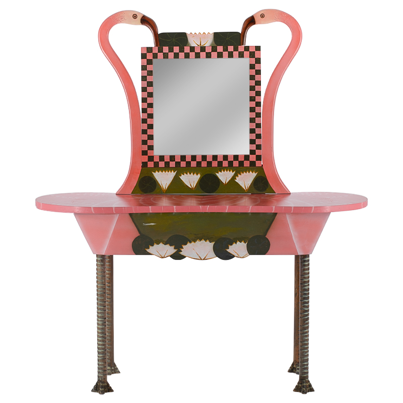 Трельяж Flamingos and Lotus Dressing Table Розовый Латунь в Краснодаре | Loft Concept 