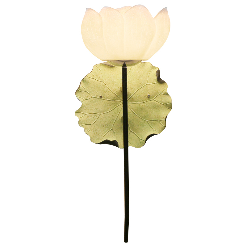 Бра White Lotus Flower Sconce Белый Зеленый шалфей в Краснодаре | Loft Concept 