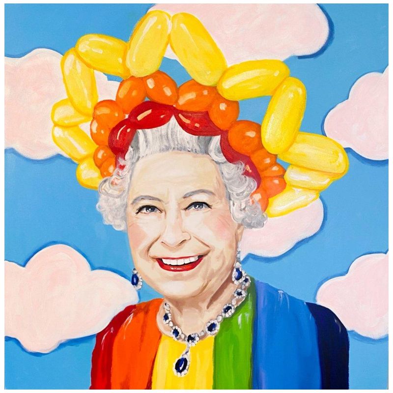 Картина Queen Elizabeth in Balloon Sunshine Crown Мульти в Краснодаре | Loft Concept 