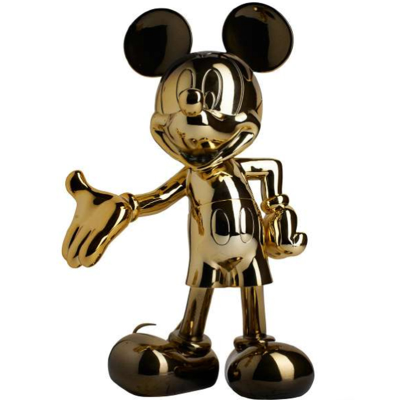 Статуэтка Mickey Mouse statuette gold Глянцевое золото Черный в Краснодаре | Loft Concept 