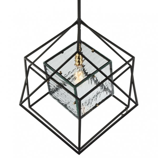 Люстра Glass Cub Pendant 61 Черный в Краснодаре | Loft Concept 