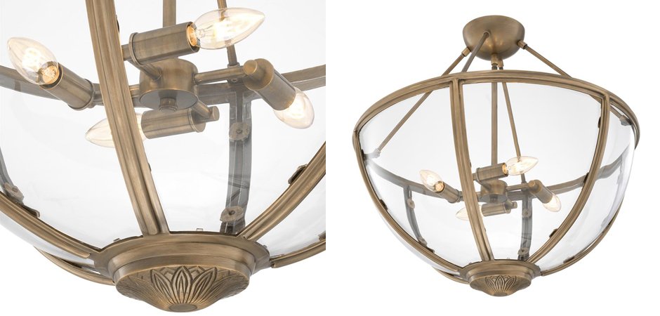 Потолочный светильник Eichholtz Ceiling Lamp Deveraux Antique brass - Loft-Concept в Краснодаре