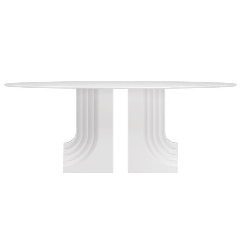 Обеденный стол Carlo Scarpa Oval Dining Table Белый в Краснодаре | Loft Concept 