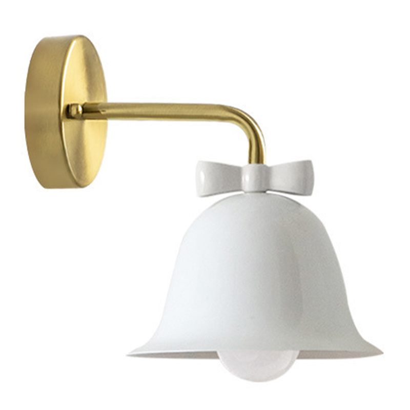 Бра Колокольчик Bell with Bow White Wall Lamp Белый Белый Красный Морская синь Золотой в Краснодаре | Loft Concept 