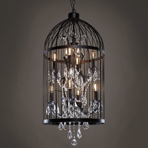 Люстра Steampunk Birdcage Chandelier 45 black Черный в Краснодаре | Loft Concept 