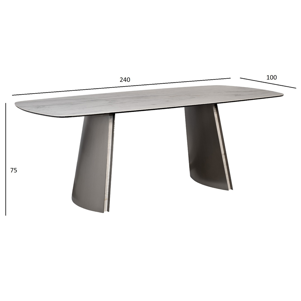 Стол обеденный прямоугольный керамический Ceramic Dining Table в Краснодаре