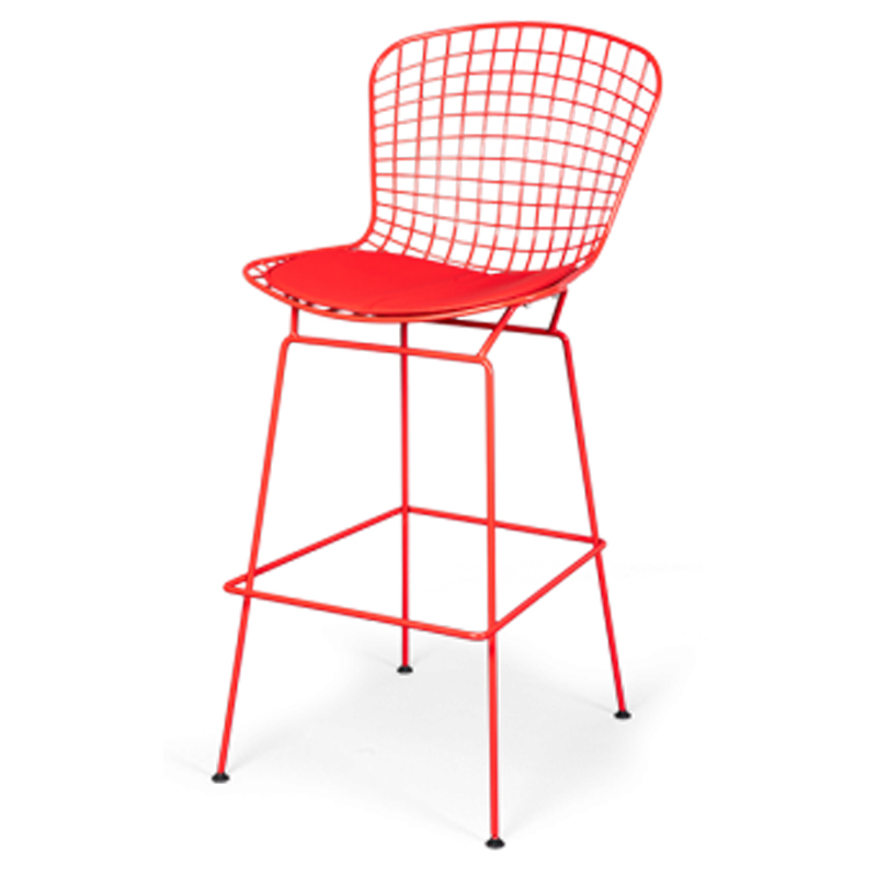 Барный стул Bertoia Barstool Red Красный в Краснодаре | Loft Concept 