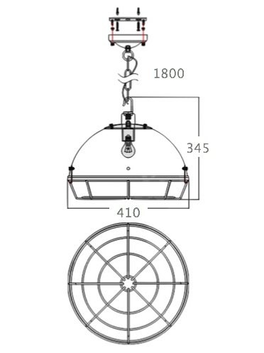 Светильник Loft Industrial Metal Cage Spiderweb в Краснодаре