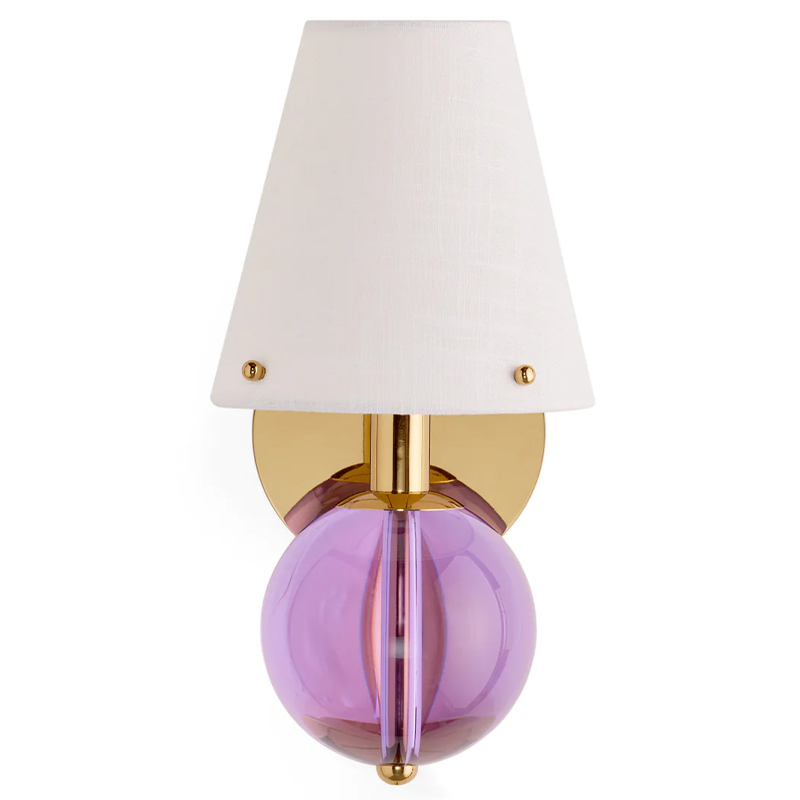 Бра BELVEDERE SCONCE Jonathan Adler Pink Золотой Белый Сиреневый в Краснодаре | Loft Concept 