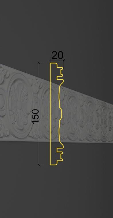 Молдинг с орнаментом MO-22 в Краснодаре