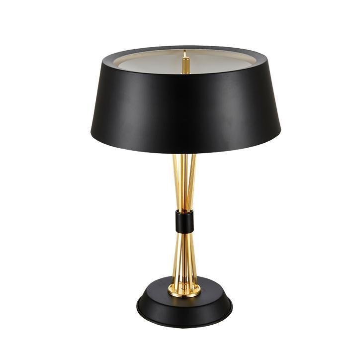 Настольная лампа MILES TABLE LAMP Delightful Глянцевое золото Черный Белый в Краснодаре | Loft Concept 