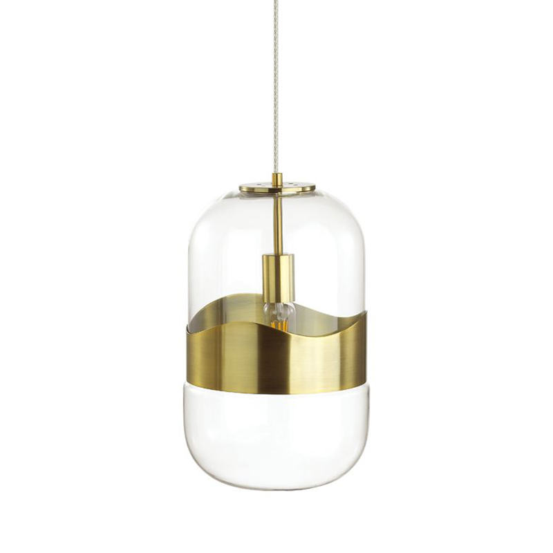 Подвесной светильник Igon Gold Hanging Lamp Золотой Прозрачный в Краснодаре | Loft Concept 