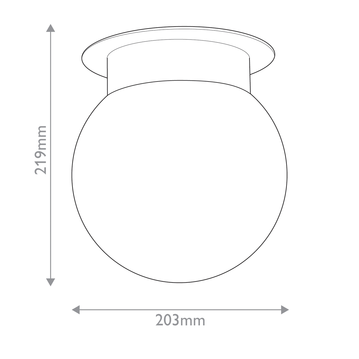 Потолочный светильник с белым матовым шарообразным плафоном Kichler в Краснодаре