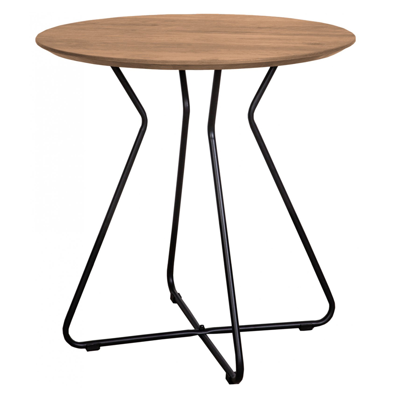 Приставной стол Matron Table round Черный Орех в Краснодаре | Loft Concept 