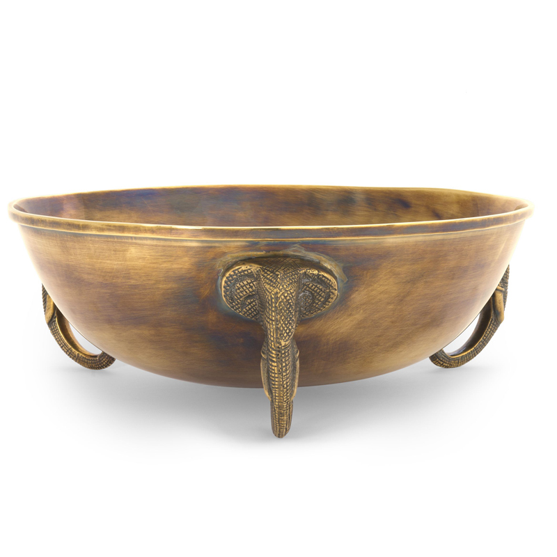 Чаша Eichholtz Bowl Maharaja brass Винтажная латунь в Краснодаре | Loft Concept 