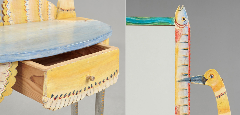 Туалетный Столик Painted Wood Dressing Table - Loft-Concept в Краснодаре