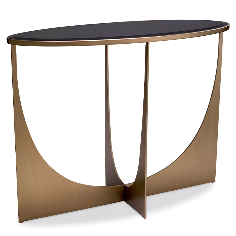 Консоль Eichholtz Console Table Elegance Черный Латунь в Краснодаре | Loft Concept 