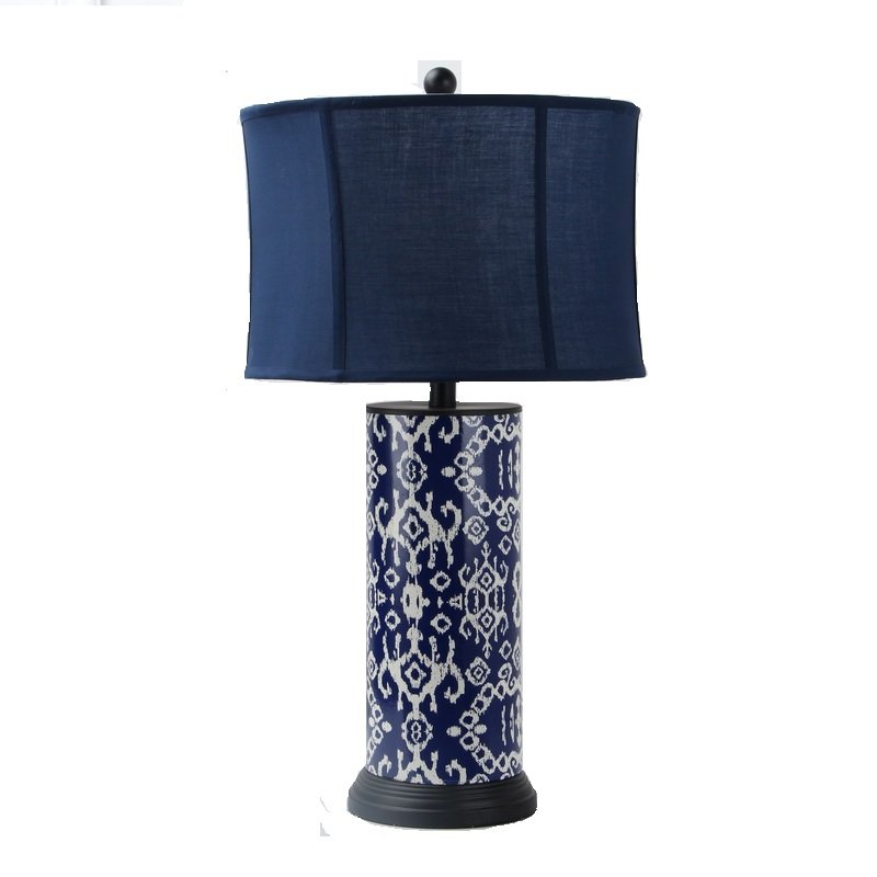 Настольная лампа Deep Blue Table Lamp Синий Белый в Краснодаре | Loft Concept 