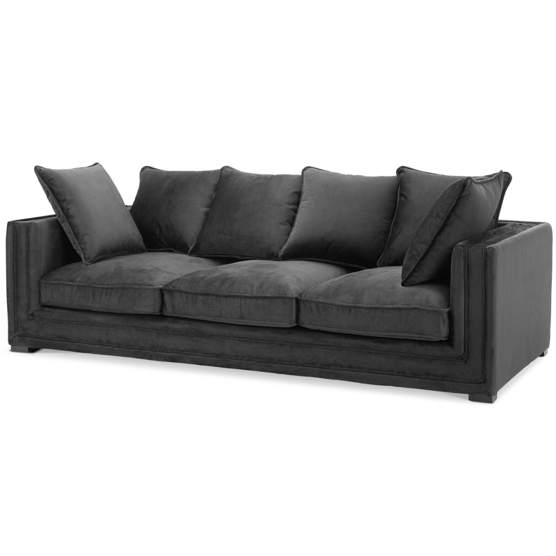 Диван Eichholtz Sofa Menorca black Черный в Краснодаре | Loft Concept 