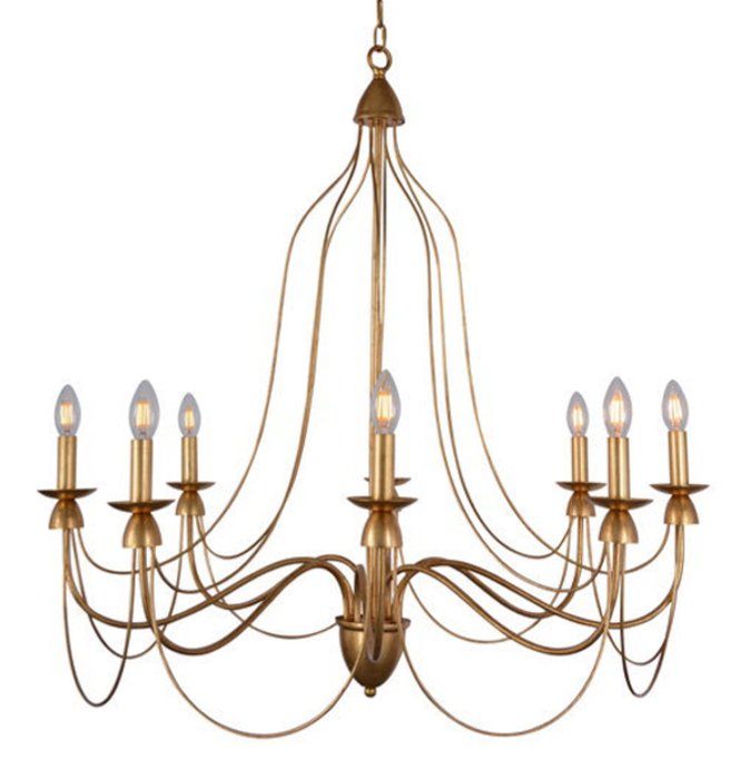 Люстра Wrought Iron Chandelier Золотой в Краснодаре | Loft Concept 