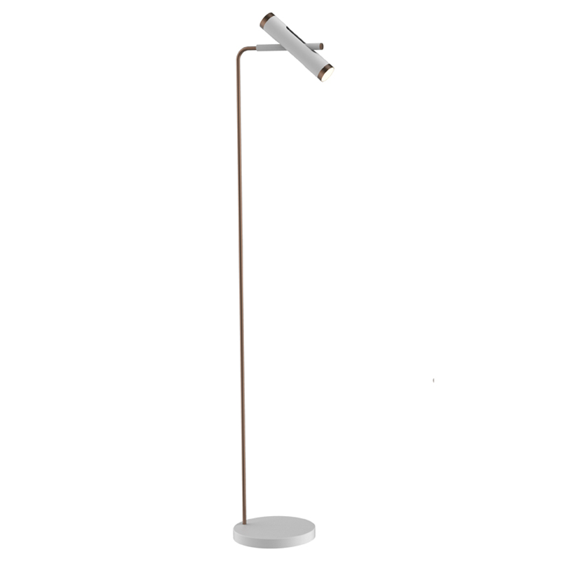 Торшер Rainer Floor Lamp white Белый Золотой в Краснодаре | Loft Concept 