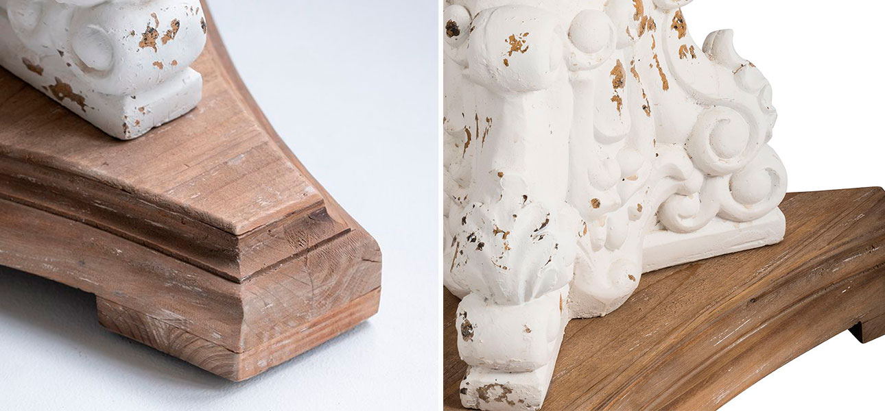 Столик круглый на резном основании Cecil - фото №1