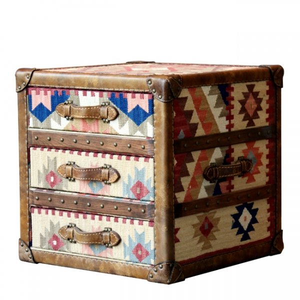 Сундук Kilim Cube Chest Мульти в Краснодаре | Loft Concept 