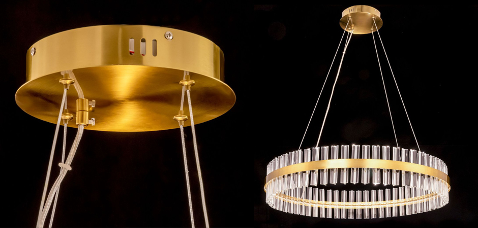 Круглая Люстра Кольцо Хрусталь диаметр 80 см RING Saturno Not Baroncelli Brass Круглая Люстра Кольцо Хрусталь диаметр 80 см RING Saturno Not Baroncelli Brass - Loft-Concept в Краснодаре