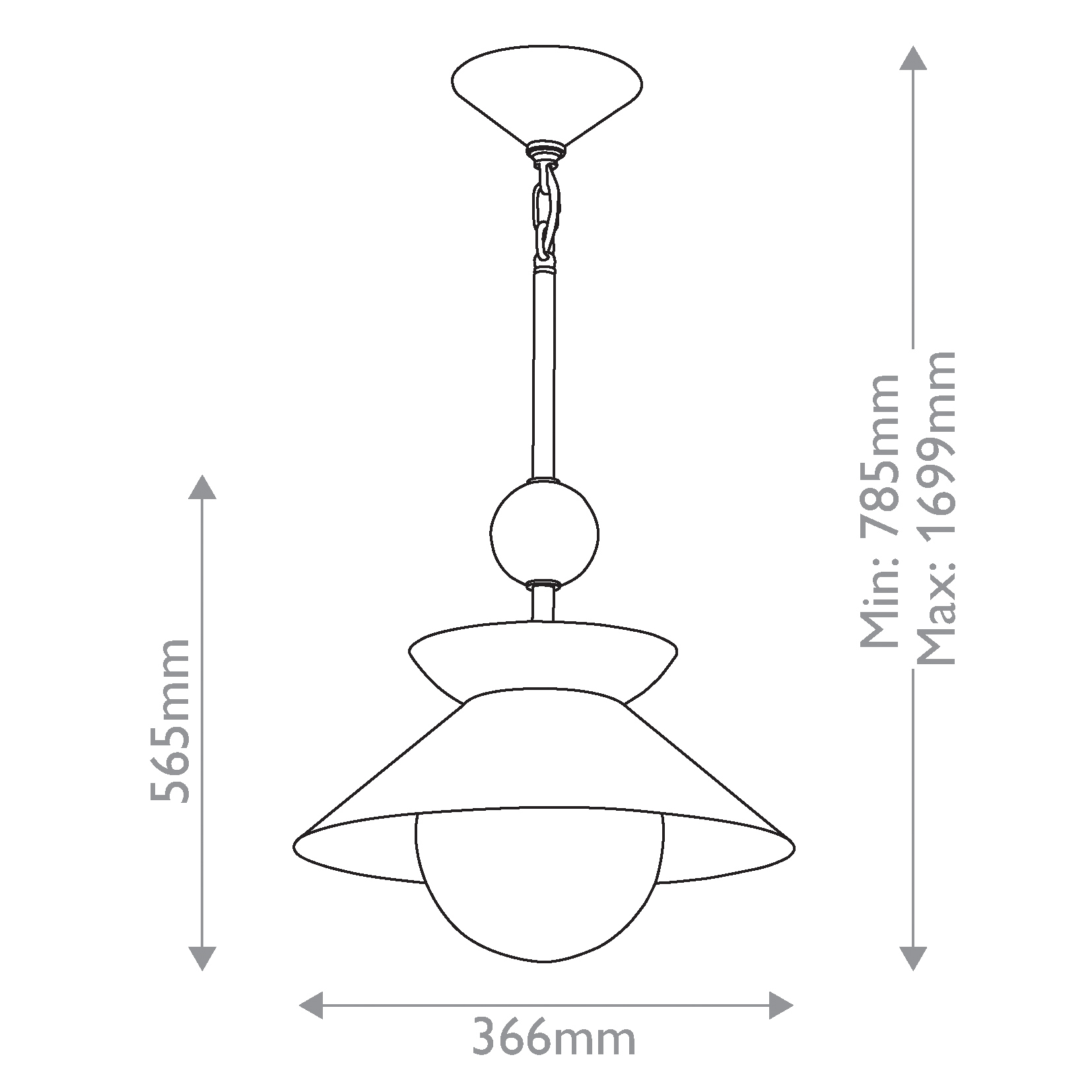 Подвесной светильник латунного цвета с конусовидным белым плафоном Quintiesse в Краснодаре