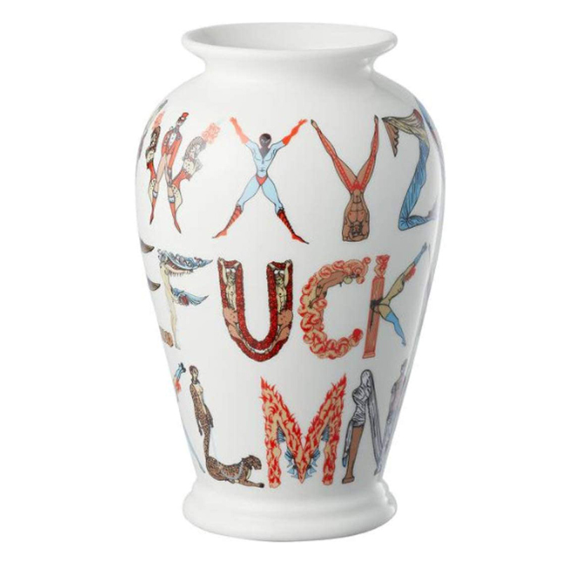 Ваза Supreme Alphabet Vase Белый Мульти в Краснодаре | Loft Concept 