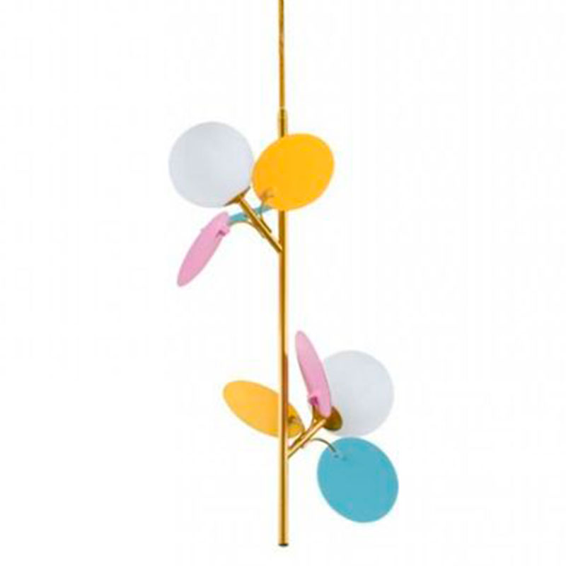 Люстра MATISSE Pendant Double multicolor Мульти Золотой Белый в Краснодаре | Loft Concept 