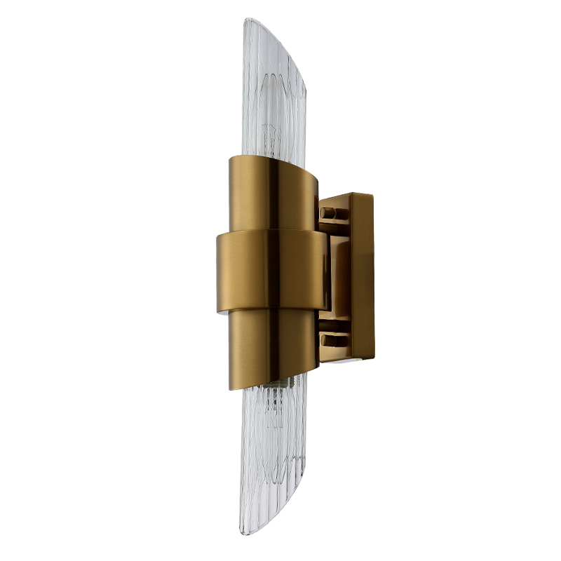 Бра с прозрачным плафоном цилиндрической формы Luxxu Modern Design Бронза Хром Прозрачное Стекло Бра с прозрачным плафоном цилиндрической формы Luxxu Modern Design Бронза Хром Прозрачное Стекло в Краснодаре | Loft Concept