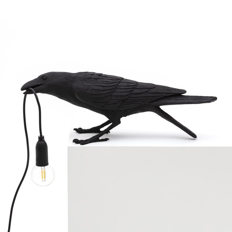 Настольная лампа Seletti Bird Lamp Black  Playing Черный в Краснодаре | Loft Concept 