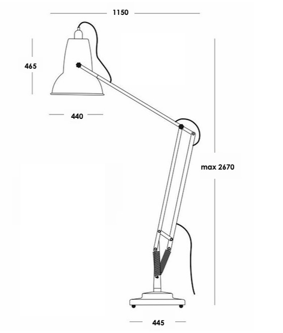 Напольная лампа Anglepoise Giant 1227 Floor Lamp в Краснодаре