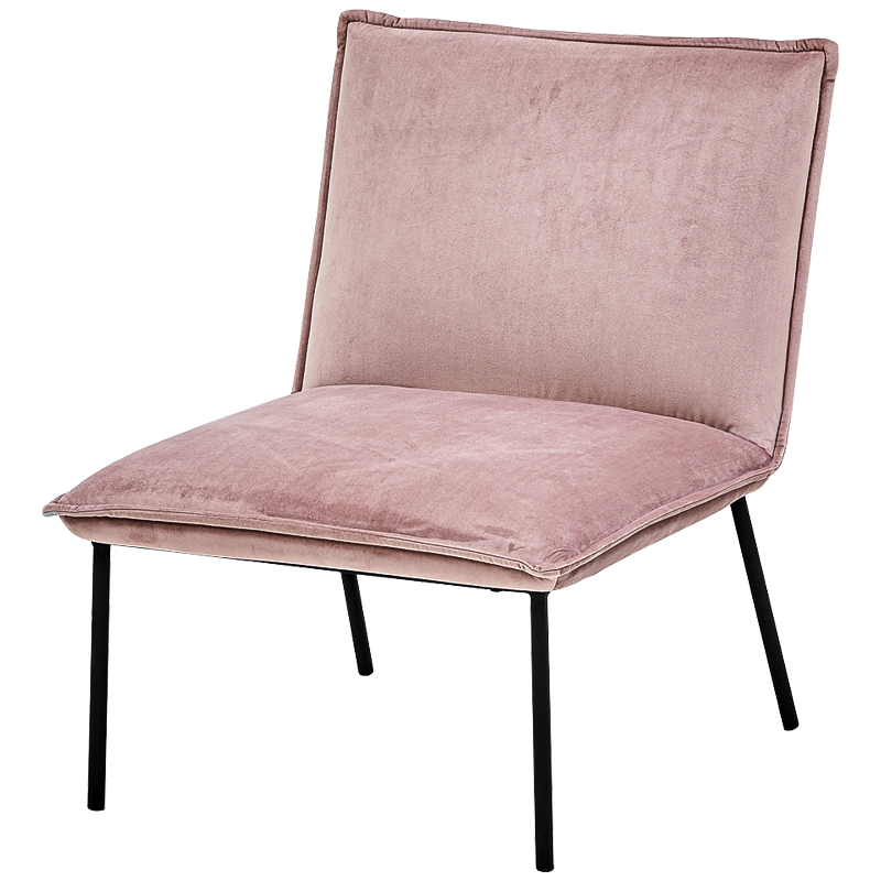 Кресло Corner Armchair Single pink Розовый пастельный Черный в Краснодаре | Loft Concept 