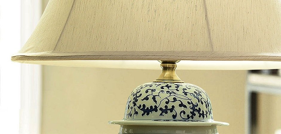 Настольная керамическая лампа с узором Kelly - Loft-Concept в Краснодаре