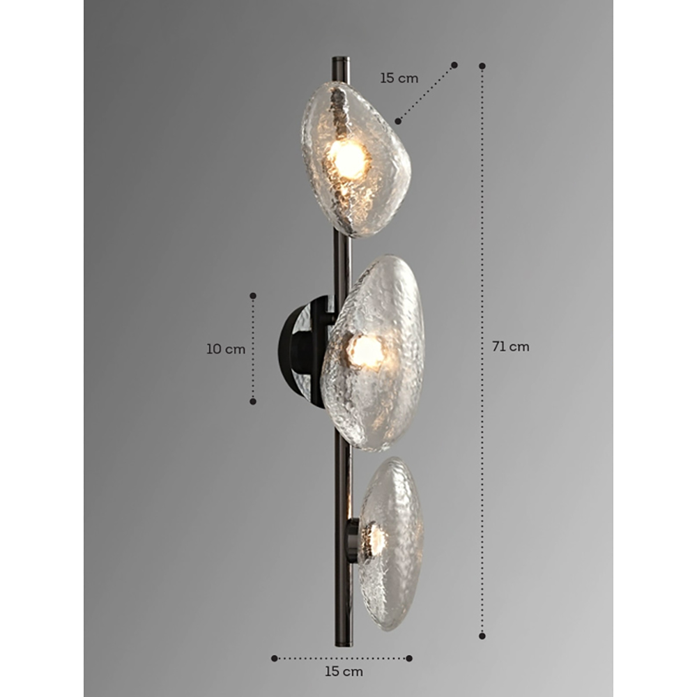 Бра LINDIS FROST LONG WALL 3 лампы Прозрачное стекло в Краснодаре