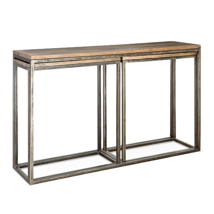 Консоль Industrial Metal Rust Triple Console Table  в Краснодаре | Loft Concept 