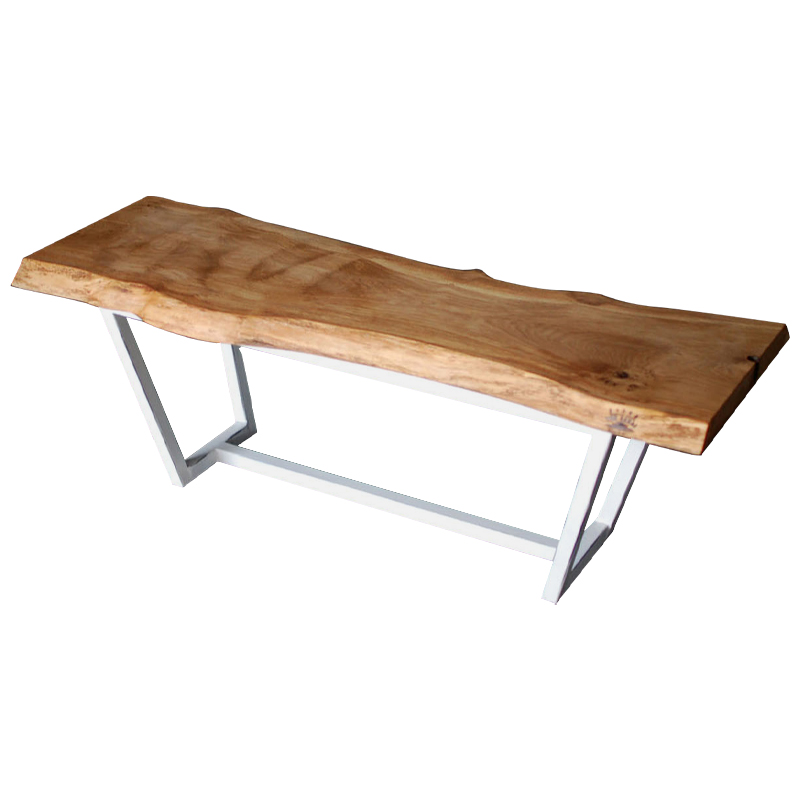 Кофейный стол Woodard Industrial Metal Rust Coffee Table Светлый дуб Белый в Краснодаре | Loft Concept 