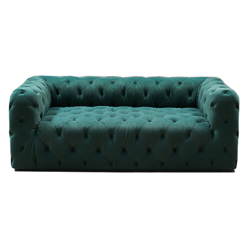 Диван Soho tufted green velor Изумрудный в Краснодаре | Loft Concept 