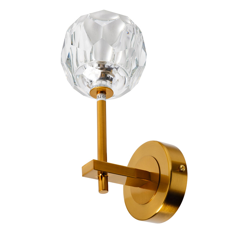 Бра RH Boule de Cristal Single Wall Lamp Gold матовое золото в Краснодаре | Loft Concept 