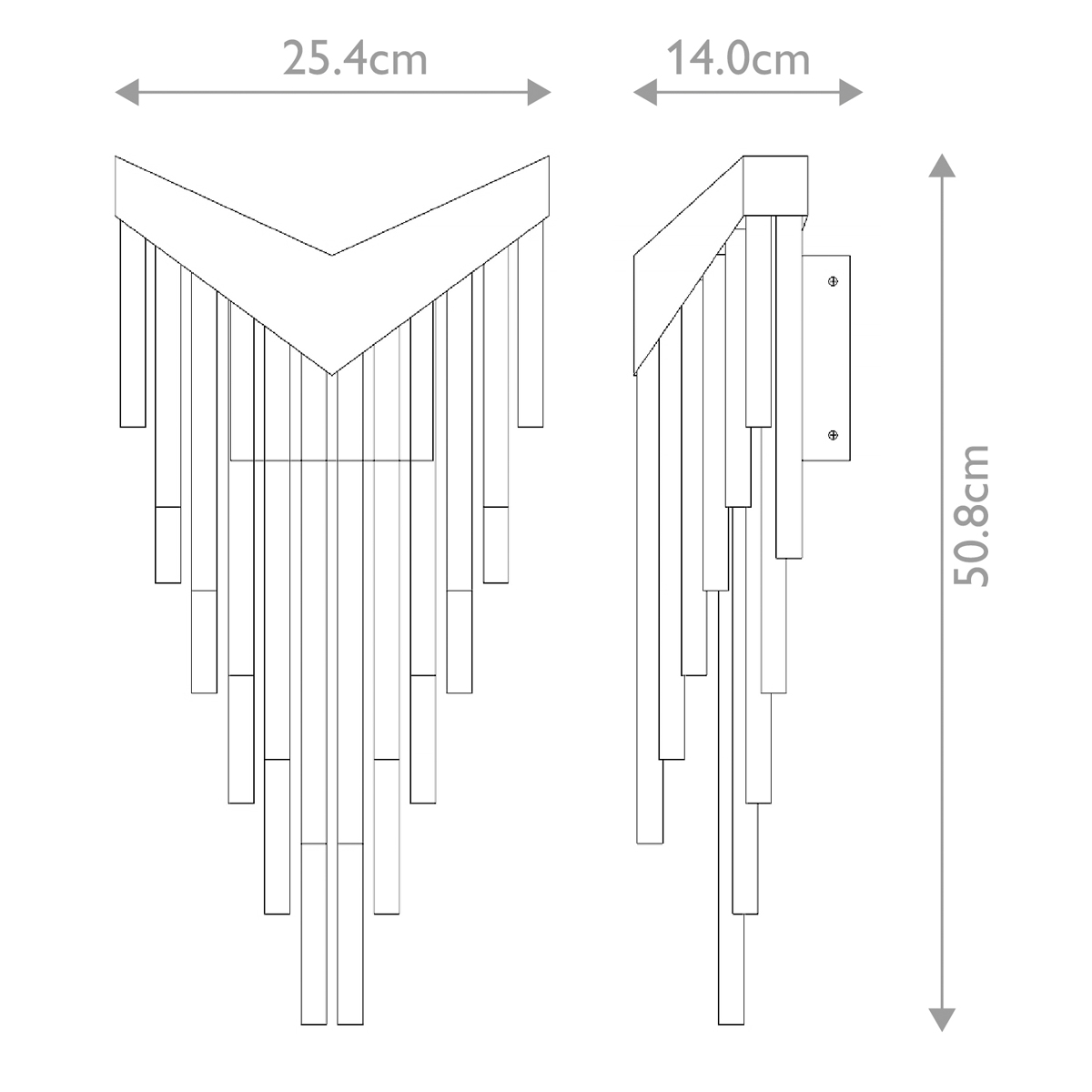 Бра с длинными прозрачными трубками Eurofase в Краснодаре