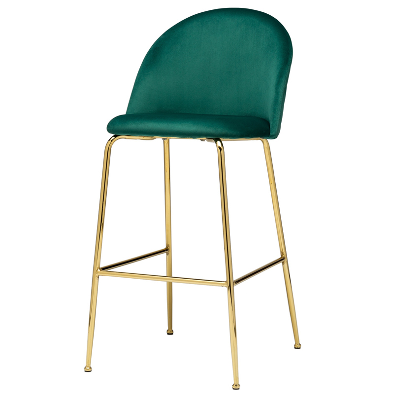 Барный стул Vendramin Bar Stool green Зеленый Глянцевое золото в Краснодаре | Loft Concept 