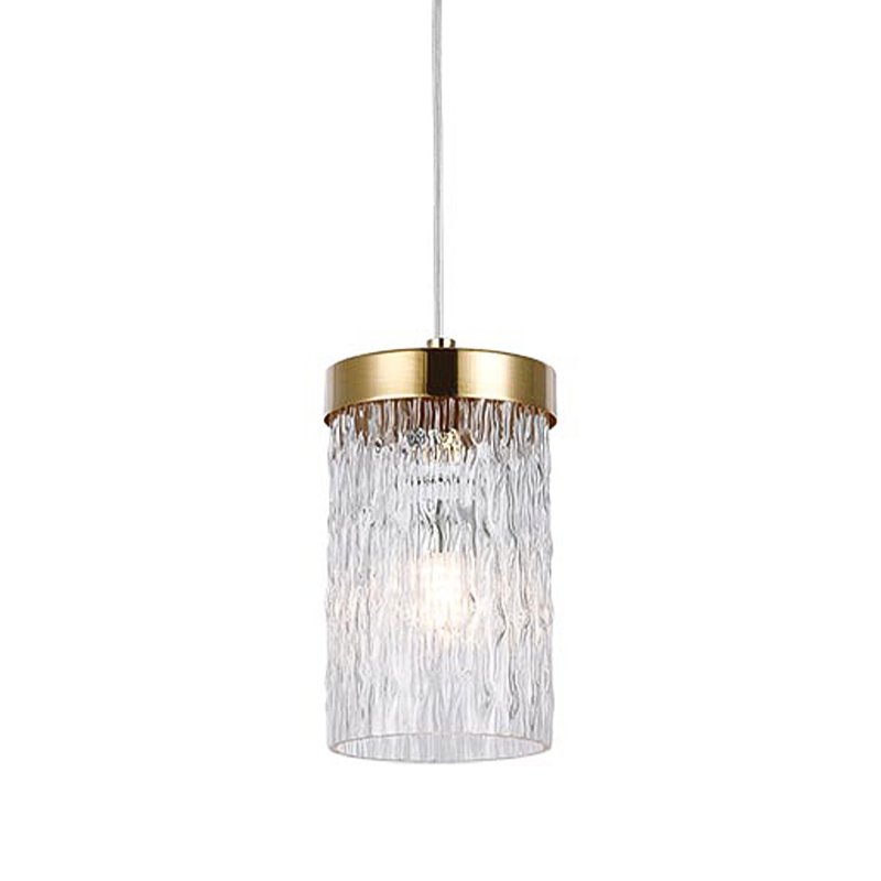 Подвесной светильник Estebe Gold Glass Hanging Lamp Золотой Прозрачный в Краснодаре | Loft Concept 