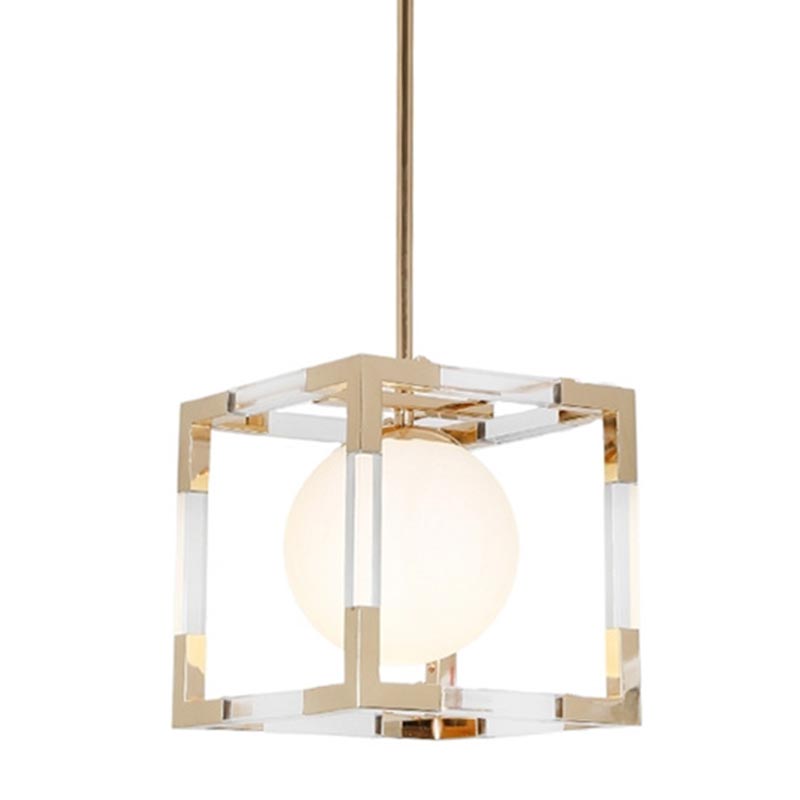 Подвесной светильник Dunvel Hanging lamp Белый Золотой в Краснодаре | Loft Concept 