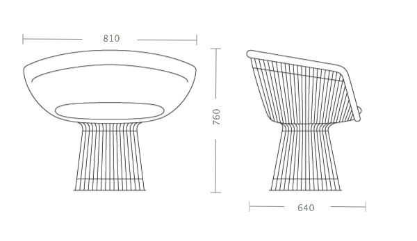 Кресло Platner lounge в Краснодаре