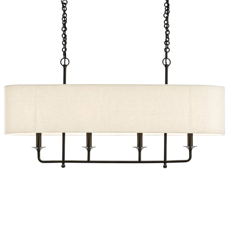 Люстра Arteriors BEATTY CHANDELIER Черный Бежевый в Краснодаре | Loft Concept 